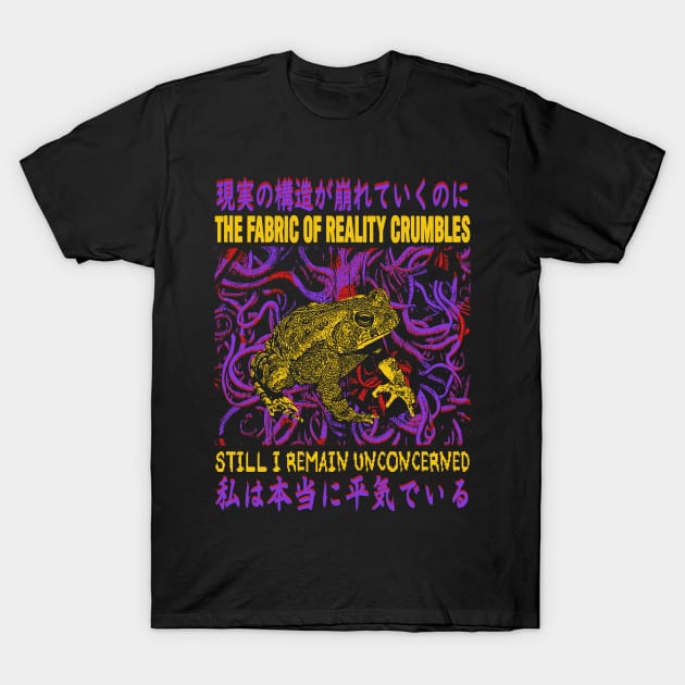 Reality Crumbles Frog T-Shirt by giovanniiiii